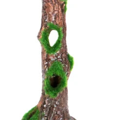 SF Holzstamm Mit Moos Gr. S Aus Keramik Ca. 20cm Hoch, StammØ 2,5cm