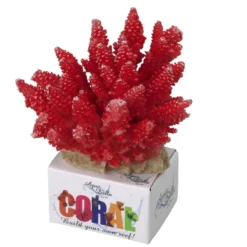 Rote Acropora Koralle, Steinkoralle Ca. 11,5 X 10,5 X 9cm