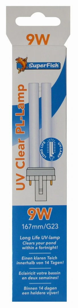 UVC Lampe PL 9 Watt LONGLIFE UV-C Wasser-Klärer Ersatzröhre Teichfilter 3 UVC Lampe PL 9 Watt LONGLIFE UV-C Wasser-Klärer Ersatzröhre Teichfilter