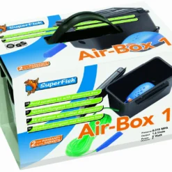 SuperFish Air-Box 1 - Teichbelüftungsset Mit Luft-Membranpumpe + Schutzbox