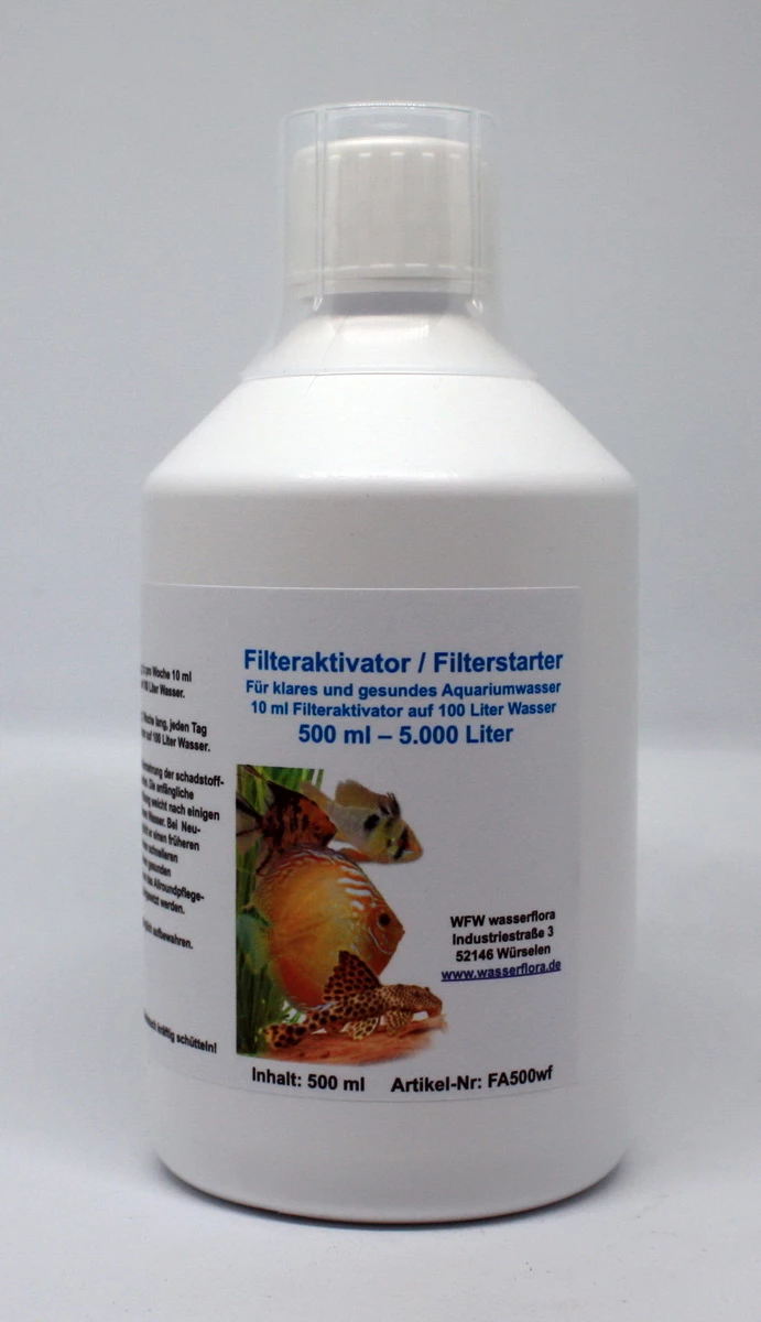 500 Ml Filteraktivator / Filterstarter Für 5.000 Liter Aquarium-Wasser 3 500 Ml Filteraktivator / Filterstarter Für 5.000 Liter Aquarium-Wasser