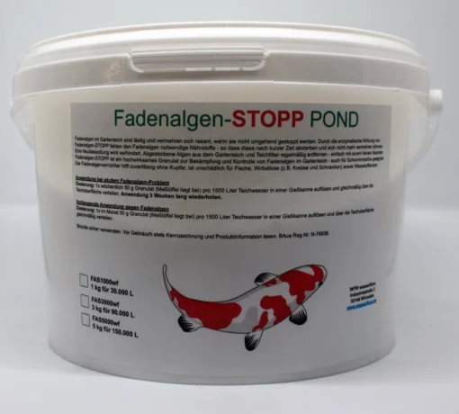 5 Kg Fadenalgen-STOPP POND - Granulat Gegen Fadenalgen Im Gartenteich, Für 150.000 Liter Wasser -Hobby Verkäufe FAS1000wfw 1 1 2