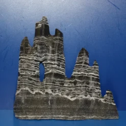 Bergkegel Aus Schwarz Weißem Basaltgestein Handgesägt